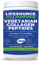 VEGETARIAN Collagen Peptides Complex - Unflavored Powder- 10.1 oz