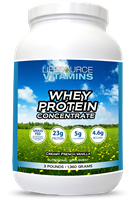 Whey Protein CONCENTRATE - Grass Fed - Creamy French Vanilla - 3 lbs