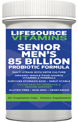 Men's 50+ - 85 Billion Probiotic Formula - 60 Vegetarian Capsules (50 Years+)