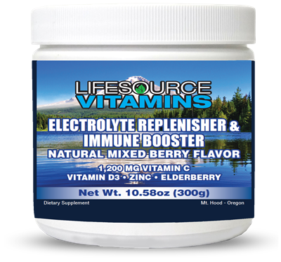 Electrolyte Replenisher & Immune Booster - 10.58oz (Natural Mixed Berry Flavor)