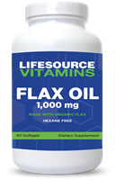 Flax Oil 1,000 mg - Flax Seed Softgels - Organic 90 Softgels