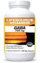 GABA  750 mg - 100 Veg Capsules