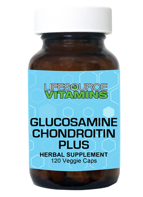 Glucosamine Chondroitin Plus MSM - 120 Veggie CAPSULES (Glass Bottle)