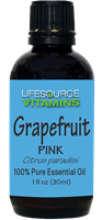 Grapefruit (Pink)  1 fl oz-  LifeSource Essential Oils