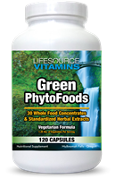 Green Phyto Foods - ORGANIC - 120 Capsules - Proprietary Formula - Organic Whole Food