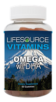Omega w/ DHA - 60 Gummies - All Ages