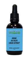 Iodine (w/Organic Kelp) Liquid Extract - 2 fl. oz.