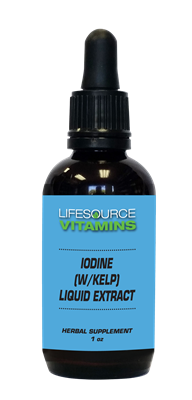 Iodine (w/Organic Kelp) Liquid Extract - 2 fl. oz.