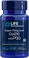 Life Extension - Super Ubiquinol CoQ10 with PQQ 100mg- 30 Softgels