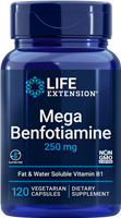 Life Extension - Mega Benfotiamine 250 mg, 120 Vegetarian Capsules