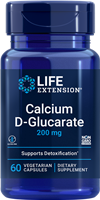 Life Extension - Calcium D-Glucarate 200 mg 60 Vegetarian Capsules