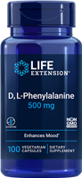 Life Extension - D, L-Phenylalanine 500mg 100 Vegetarian Capsules