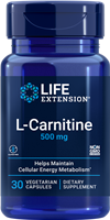 Life Extension - L-Carnitine 500 mg, 30 Vegetarian Capsules