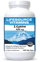 L-Lysine 500 mg -100 Veg caps