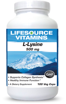 L-Lysine 500 mg -100 Veg caps