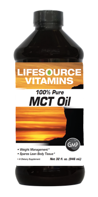 MCT Oil 100% Pure 32 oz - Liquid - Organic & Pure