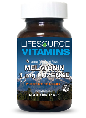 Melatonin 1 mg - 60 Lozenges (Natural Peppermint)