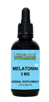 Melatonin -  3 mg - Raspberry-Vanilla - 2 fl oz - 59 servings