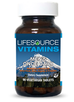 Men's Once Daily Multi - 90 Vegetarian Tablets - Whole Food Based ~Value Size~