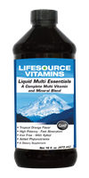 Multivitamins & Minerals - LifeSource Liquid Multi Essential for the Whole Family-Tropical Orange 16 fl. oz.