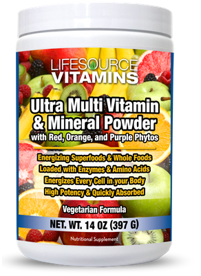 Multivitamin & Mineral Ultra Powder with Phyto Reds, Phyto Oranges, Phyto Purples & Phyto Blues (Buy 3 & Save)