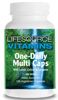 One Daily Multivitamin & Mineral Caps (Iron Free) - 120 Veg Capsules VALUE SIZE