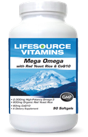 Mega Omega w/ Red Yeast Rice & CoQ10 - 90 Softgels