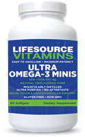 Ultra  Omega 3 MINI's - 60 Softgels - 30 servings of 660 mg EPA- 310 mg DHA