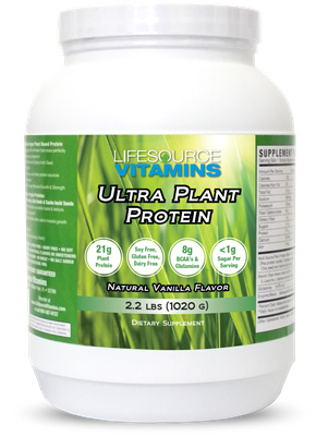 Organic Ultra Plant Protein- Raw Vegan Plant Based Protein- Vanilla 2.2 lbs