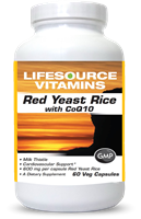 Red Yeast Rice with CoQ10 - Organic 60 Veg Capsules