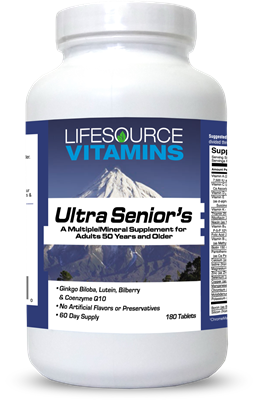 Senior's Ultra Multivitamins - 180 Tabs - Men & Women - 2 Month Supply