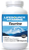 Taurine 500 mg. (Free Form) - 100 Capsules