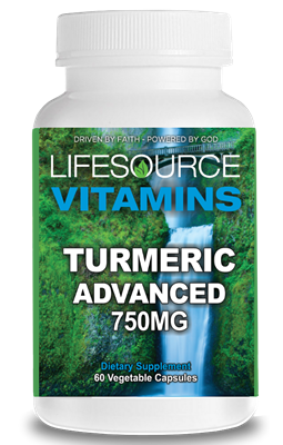 Turmeric Advanced - 750 mg - 60 Vegetable Capsules - Curcumin With BioPereine (Black Pepper Fruit Extract)