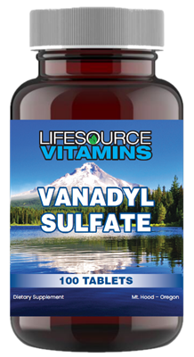 Vanadyl Sulfate 10 mg - 100 Tablets