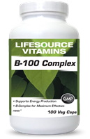 Vitamin B Complex 100 mg - B-100 Complex - 100 Caps