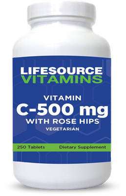 Vitamin C 500 mg with Rose Hips  250 Tabs VALUE SIZE