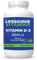 Vitamin D-3 125 mcg (5,000 IU) - 120 Softgels