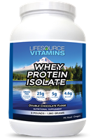 Whey Protein ISOLATE -  Grass Fed - Double Chocolate Fudge 3 lbs.