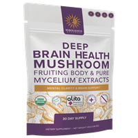 Wholesun Wellness - Deep Brain Health - Certified Organic Mushroom Extract Blend Powder ~  2.54 oz