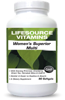 Women's Superior Multivitamins & Minerals - Late 30's through 50's -90 Softgels