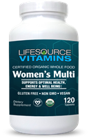 Women's Multi - USDA Certified Organic Whole Food Based VALUE SIZE- 120 Tablets