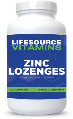 Zinc Lozenges 15 mg - 120 Lozenges