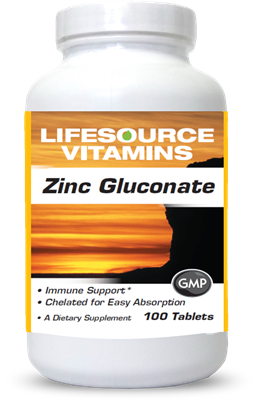 Zinc Gluconate 50 mg - 100 Tablets