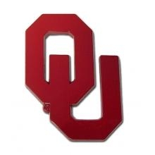 Elektroplate Oklahoma Sooners Red Auto Emblem