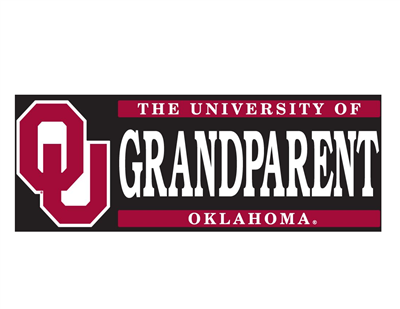 University of Oklahoma Grandparent W/ OU Vinyl Decal