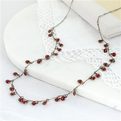 Oklahoma Sooners 36" Dot Necklace