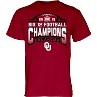 2019 Oklahoma Sooners Big 12 Championship T-Shirt - Crimson