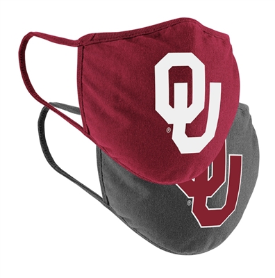 Oklahoma Sooners Colosseum Adult Face Covering 2-Pack
