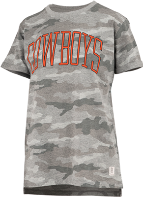 Oklahoma State Ladies Camo Tee by Pressbox