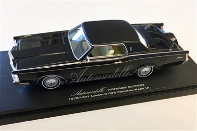 1970-1971 Lincoln Continental Mark III Homage Edition Black 1:43